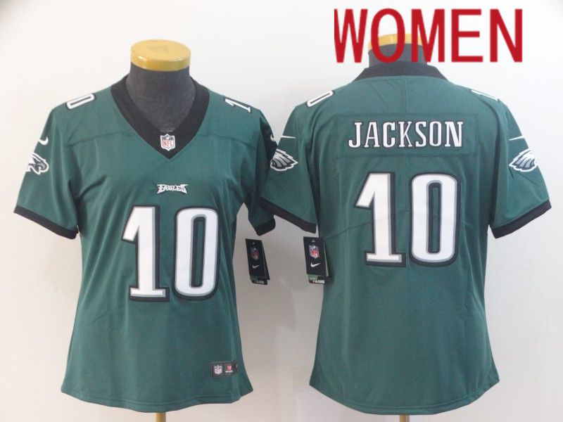 Women Philadelphia Eagles #10 Jackson Green Nike Vapor Untouchable Limited NFL Jersey